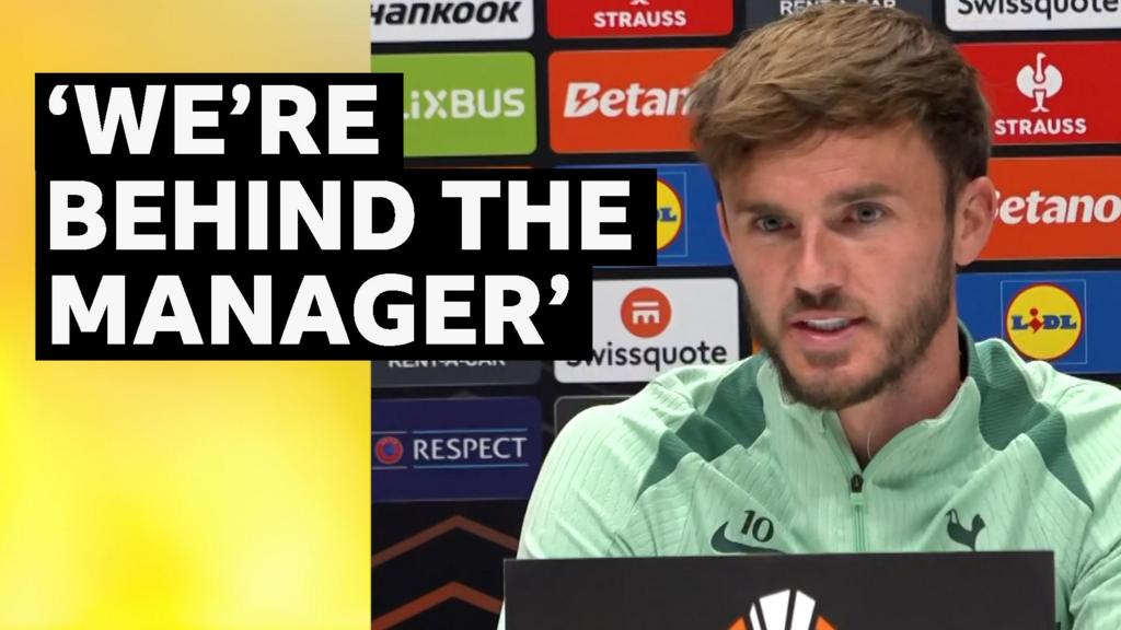 Tottenham: James Maddison backs manager Ange Postecoglou